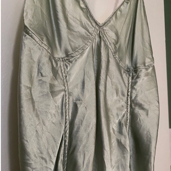 Greg Lauren- The Sad Silk Cami Moss - Picture 3 of 7